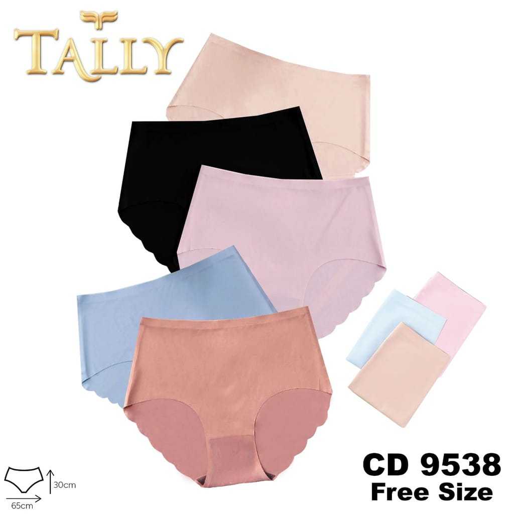 TALLY CD 9538 Celana Dalam Wanita Bahan Seamless fit to XXL Tanpa Jahitan Cd Basic JUMBO Super
