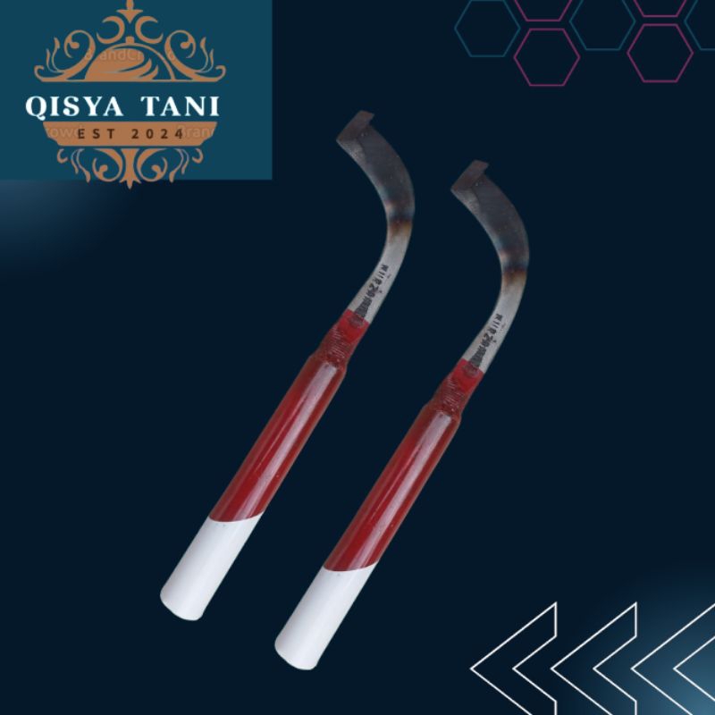 pisau sadap karet baja asli super tajam