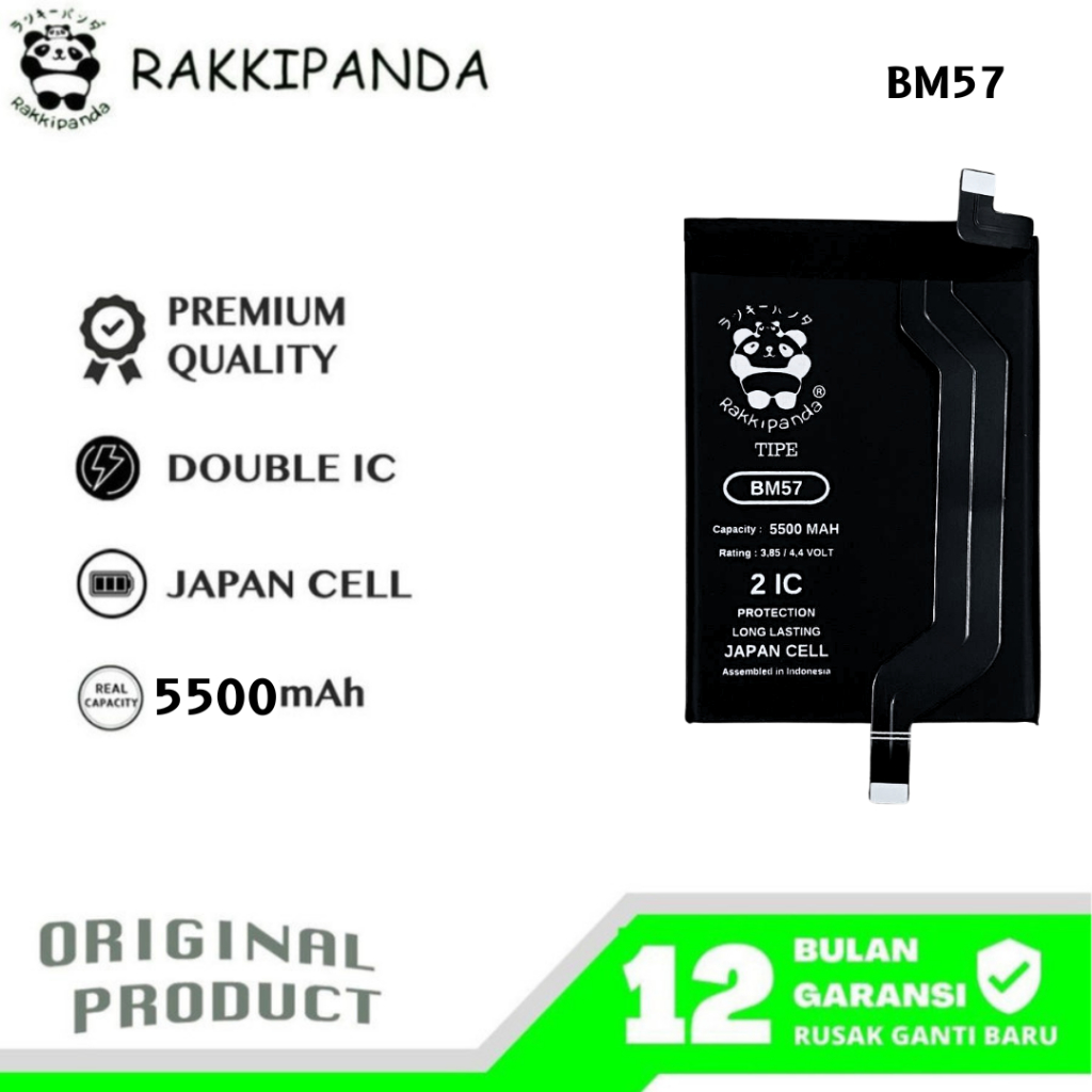 RakkiPanda - BM57 Poco X3 GT / Redmi Note 10 Pro 5G Batre Batrai Baterai