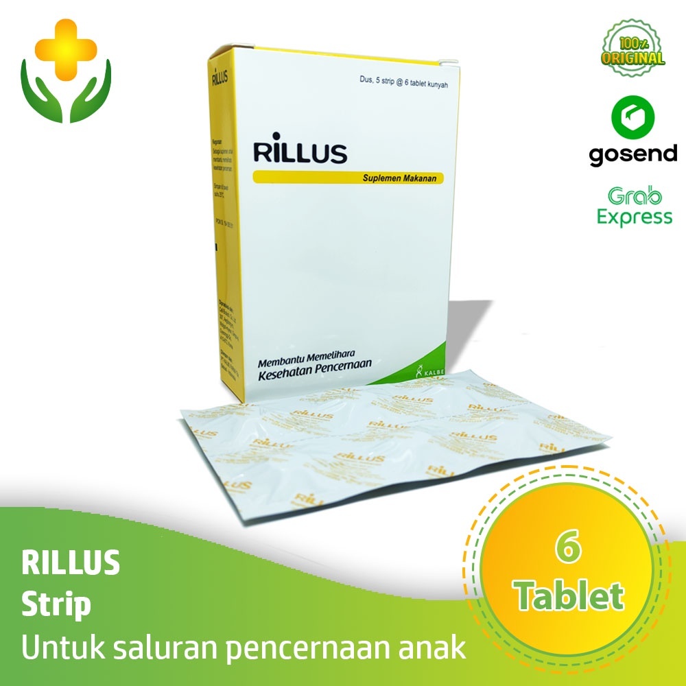 Rillus Strip 6 Tablet - Probiotik Dewasa & Anak