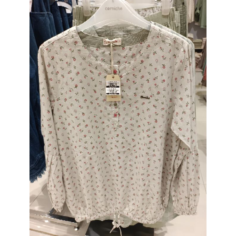 Blouse wanita corniche terbaru / blouse serut pinggang by corniche S-XL