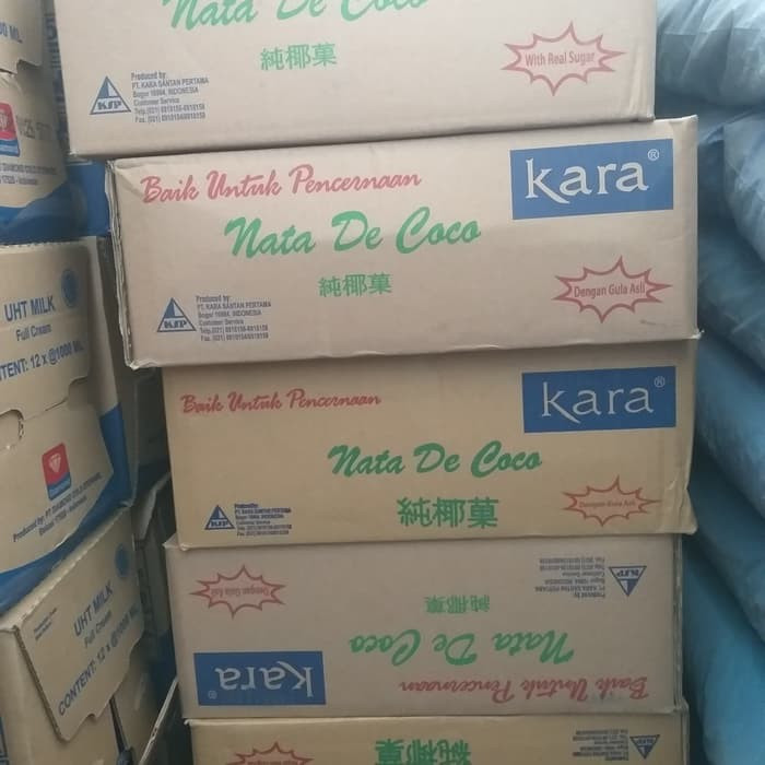 

Nata de coco Kara sari kelapa 1 carton harga termurah