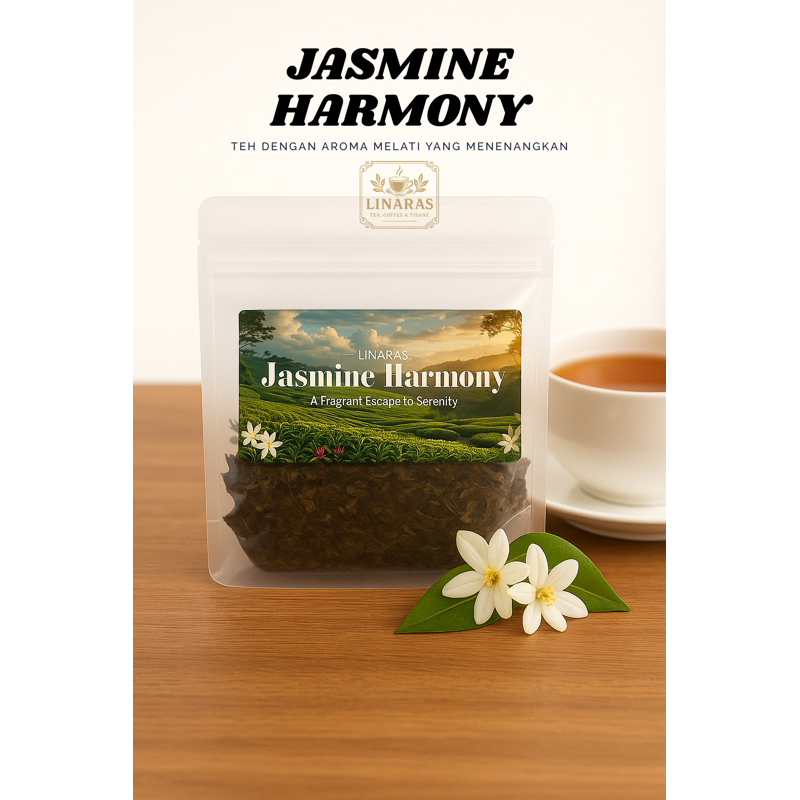 

Teh Melati Jasmine Harmony by Linaras – Teh Herbal Premium, Aroma Harum 1Kg