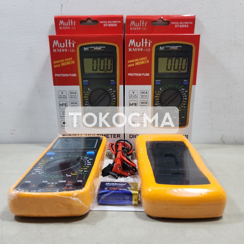 Digital Multimeter DT-9205A+ / Avometer Digital / Multiteser Digital DT9205A+
