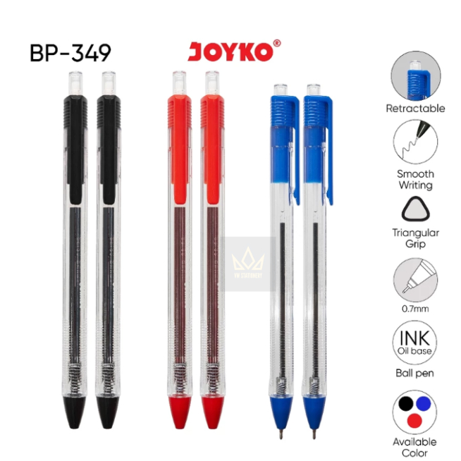 

Ball Pen Pulpen Pena Joyko BP-349 Vokus Trans 0.7 mm (1 Pcs)