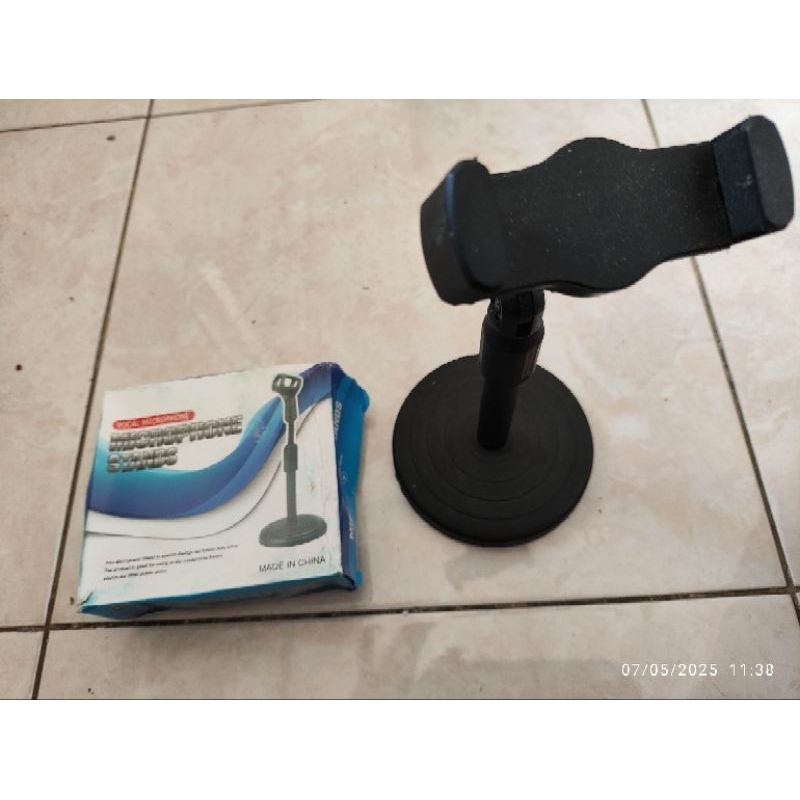 microphone stands stand hp stand smartphone alat bantu unboxing paket stand holder hp