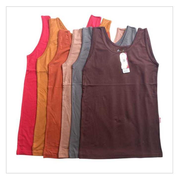 Tank top wanita dewasa Miranda 6169 tali lebar