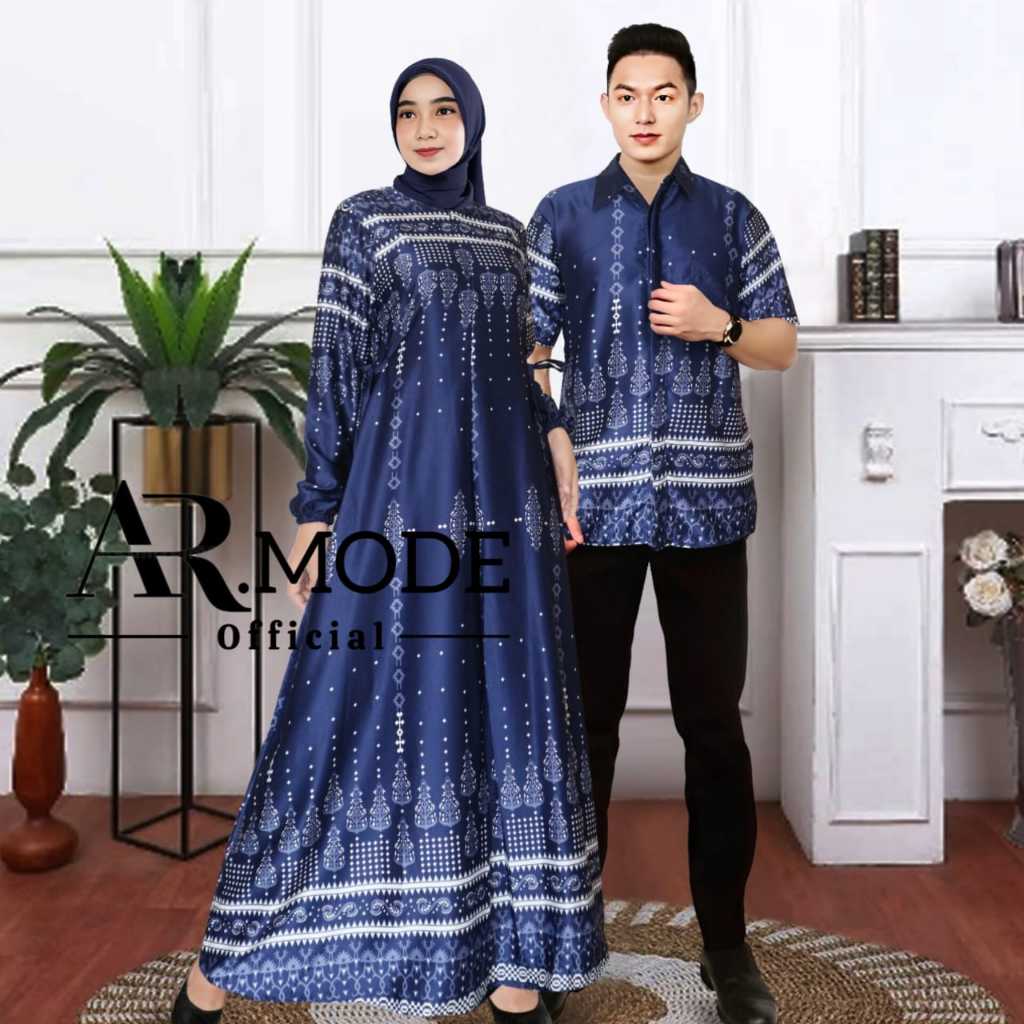 Ghamis Couple Muslim Sarimbit Ibu Anak Ayah Terbaru Gamis 2026 Viral Pernikahan Seragam Lebaran Musl