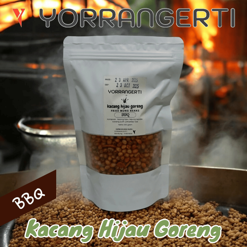 

Kacang Hijau Goreng - Pouch 200 gram - Cemilan Enak Renyah Murah Sehat Tanpa bahan pengawet