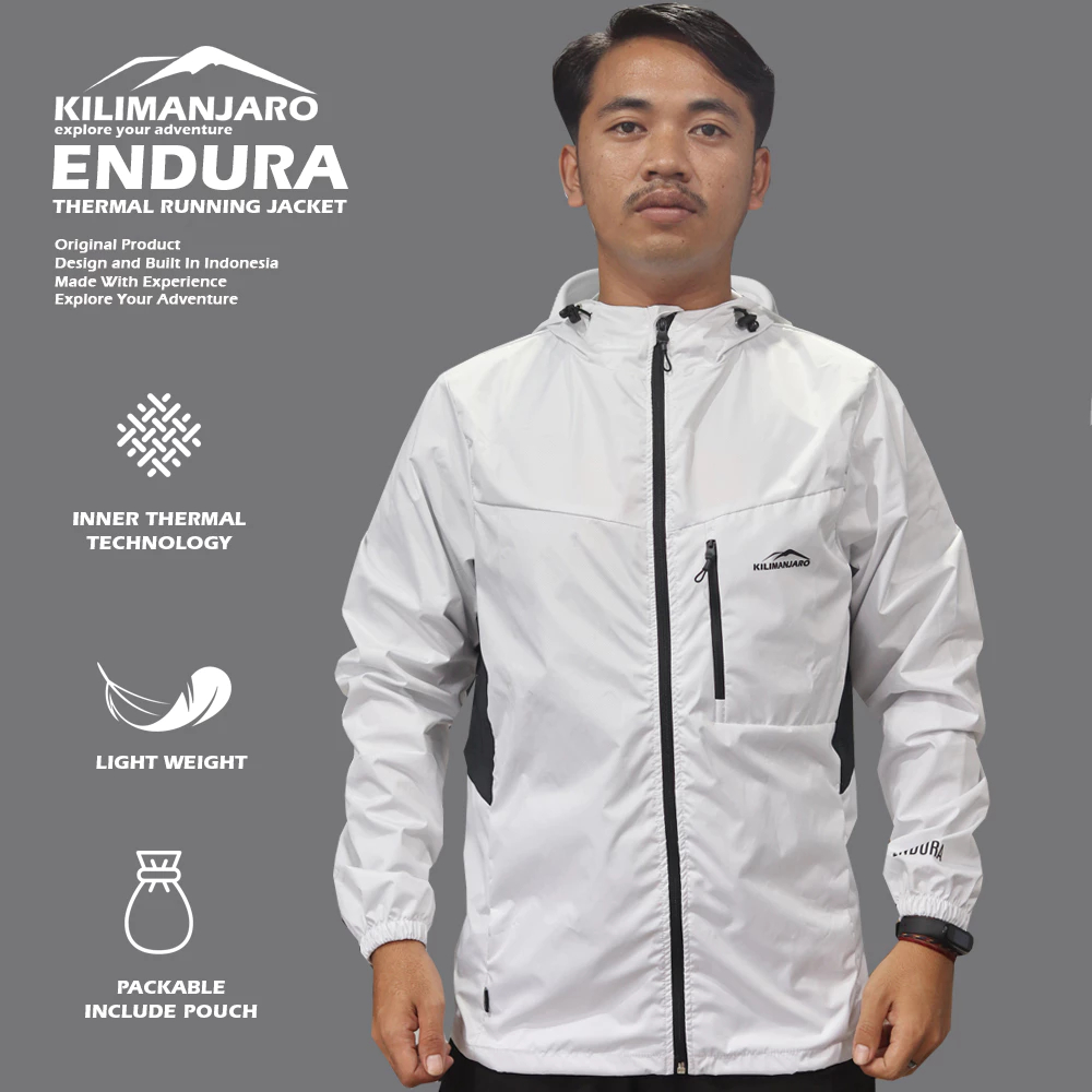 Kilimanjaro ENDURA Running Jacket Ultraligt - Jaket Lari - Jaket Running - Jaket Olahraga