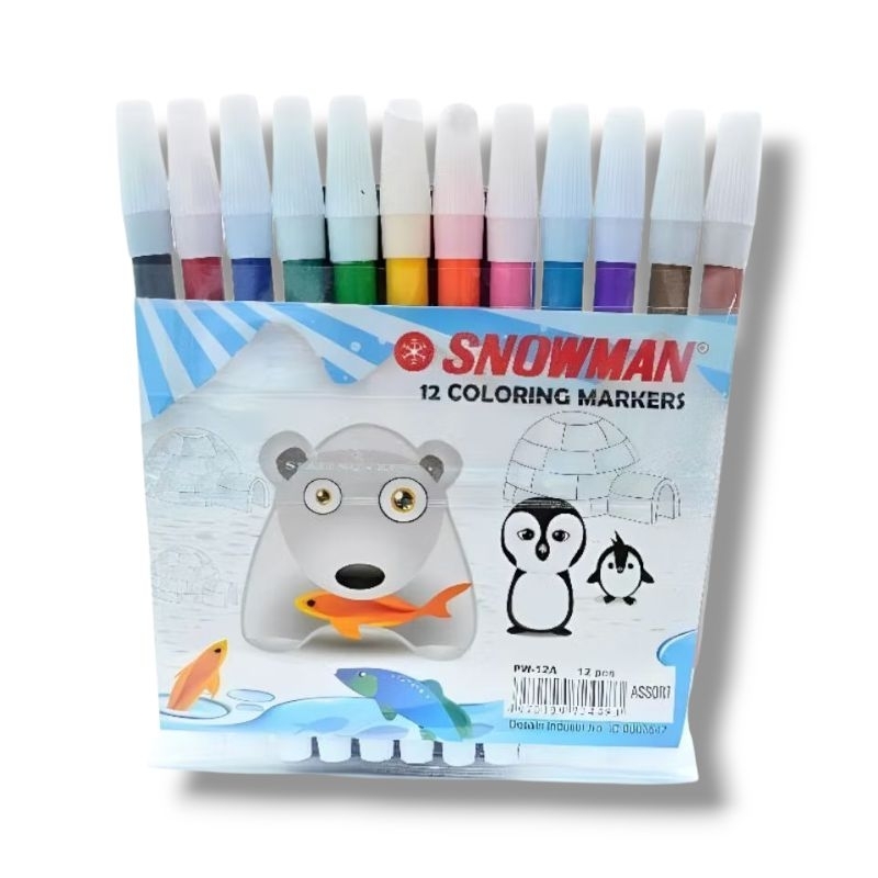 

SPIDOL SNOWMAN 12 WARNA - SNOWMAN MARKER - Best Quality!