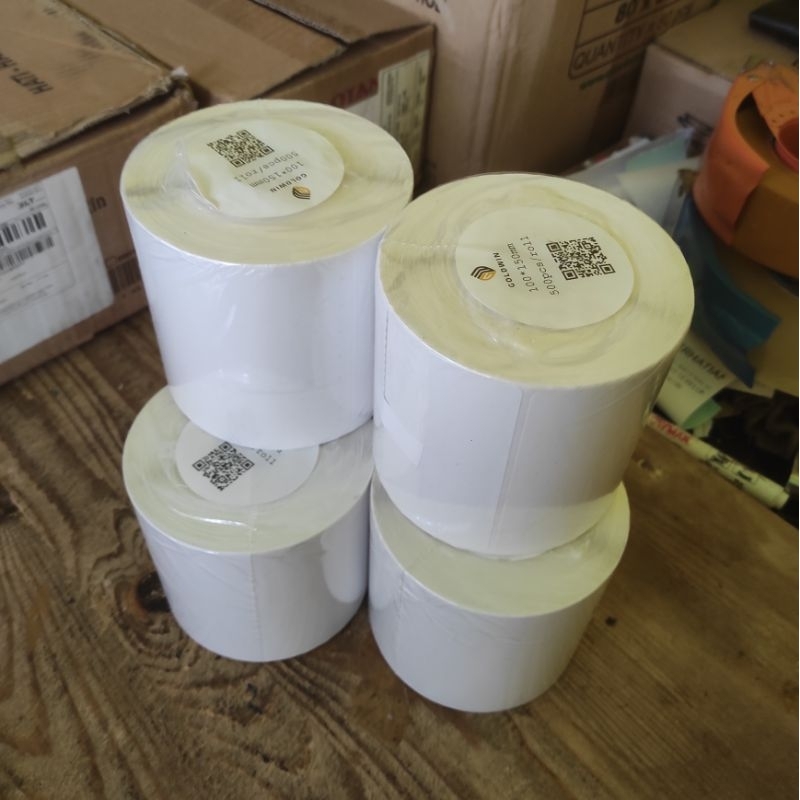 

Label Sticker Thermal Roll 100x150 isi 500 pcs Cocok Untuk Cetak Resi Pengiriman