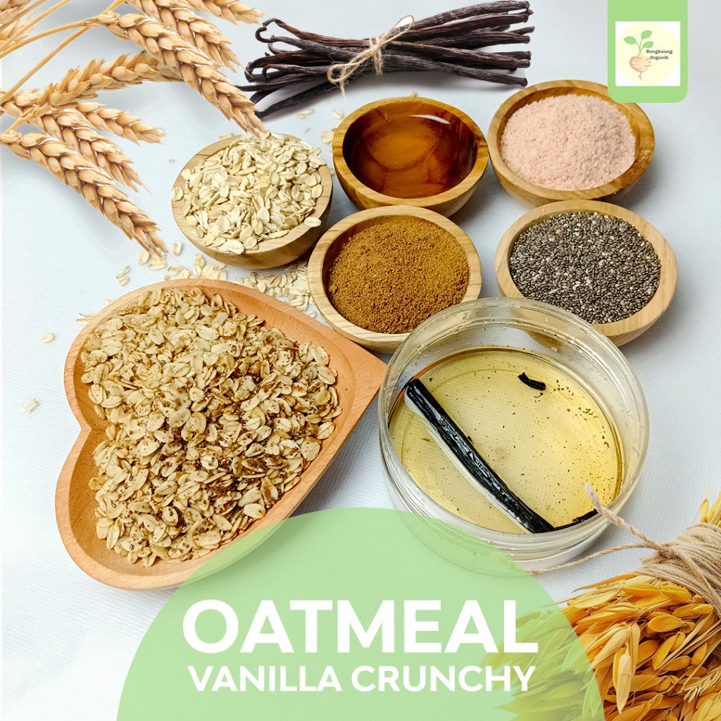 

p4yu SUPER OATMEAL GR - VANILLA CRUNCHY 5 MIX Rolled Oat, Vanilla, Palm Sugar, Coconut Oil