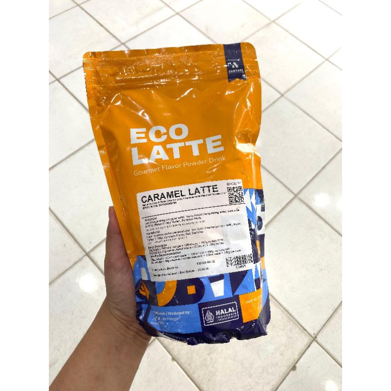 

ECOLATTE CARAMEL LATTE 1KG PREMIUM POWDER DRINK MINUMAN ENAK HALAL BPOM