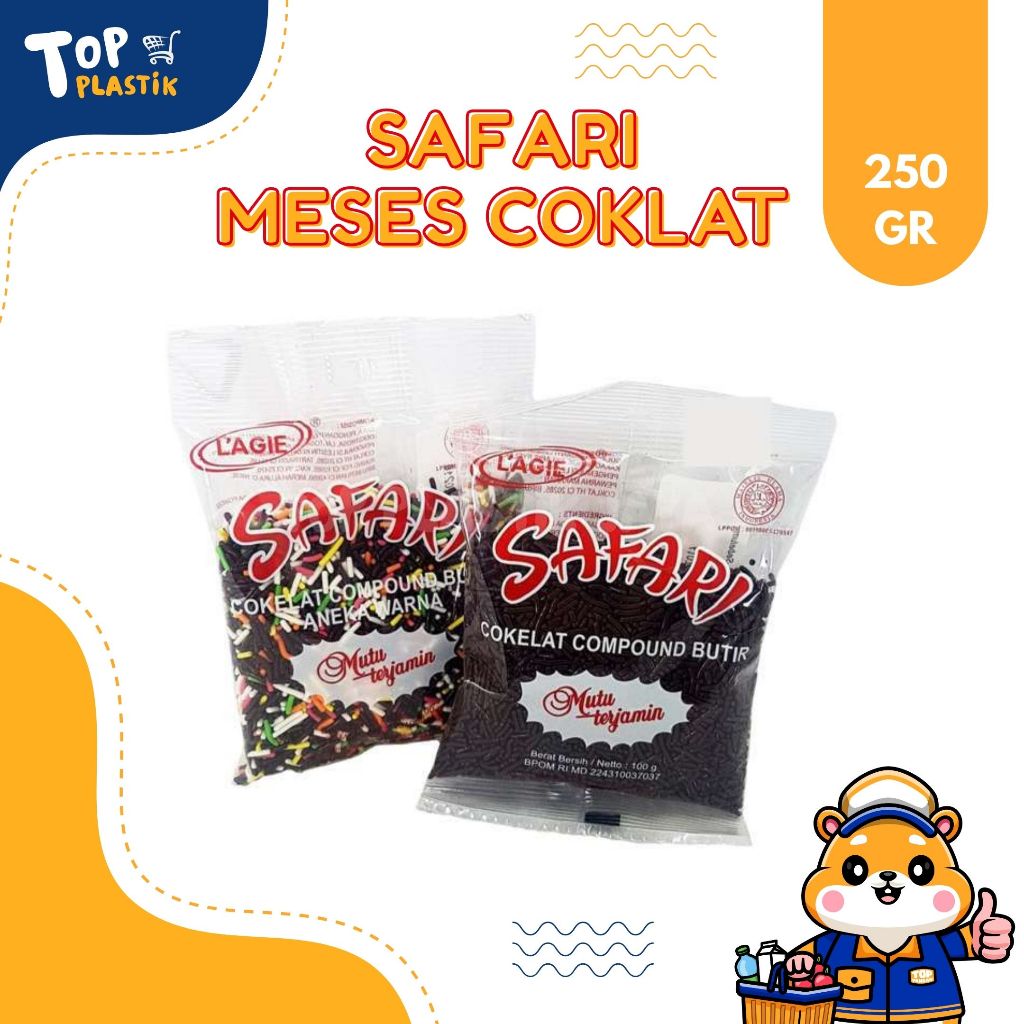 

Lagie Safari Meses coklat/rainbow 250 gr