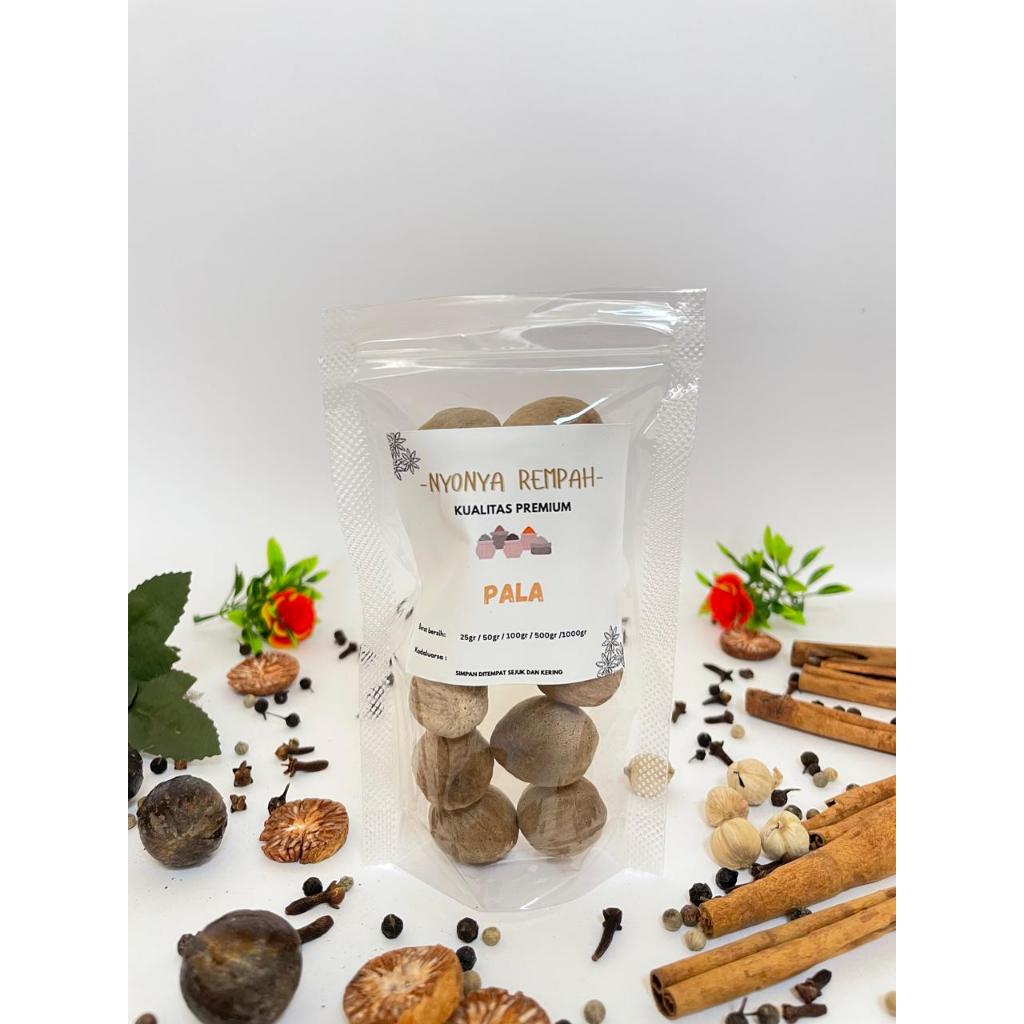 

Pala Utuh Bulat / Biji Pala / Buah Pala / Nutmeg PREMIUM QUALITY-Nyonya Rempah