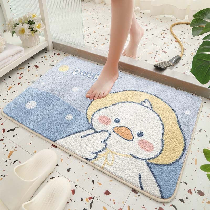 Keset Kaki Premium aesthetic doormat kamar anak dewasa alas lap kaki ruang tamu tebal karakter duck 