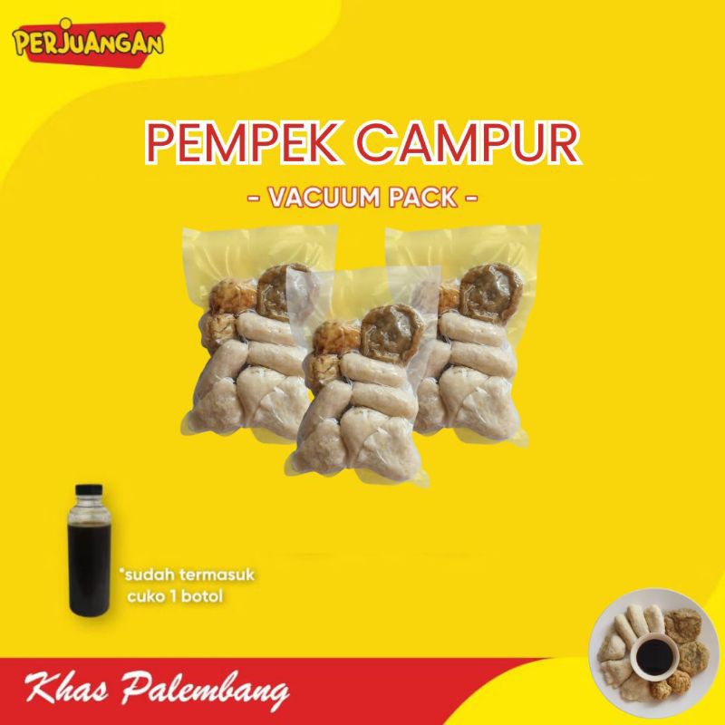 

PAKET PEMPEK CAMPUR KHAS PALEMBANG [VACUUM]/ 10 PCS - PEMPEK PERJUANGAN