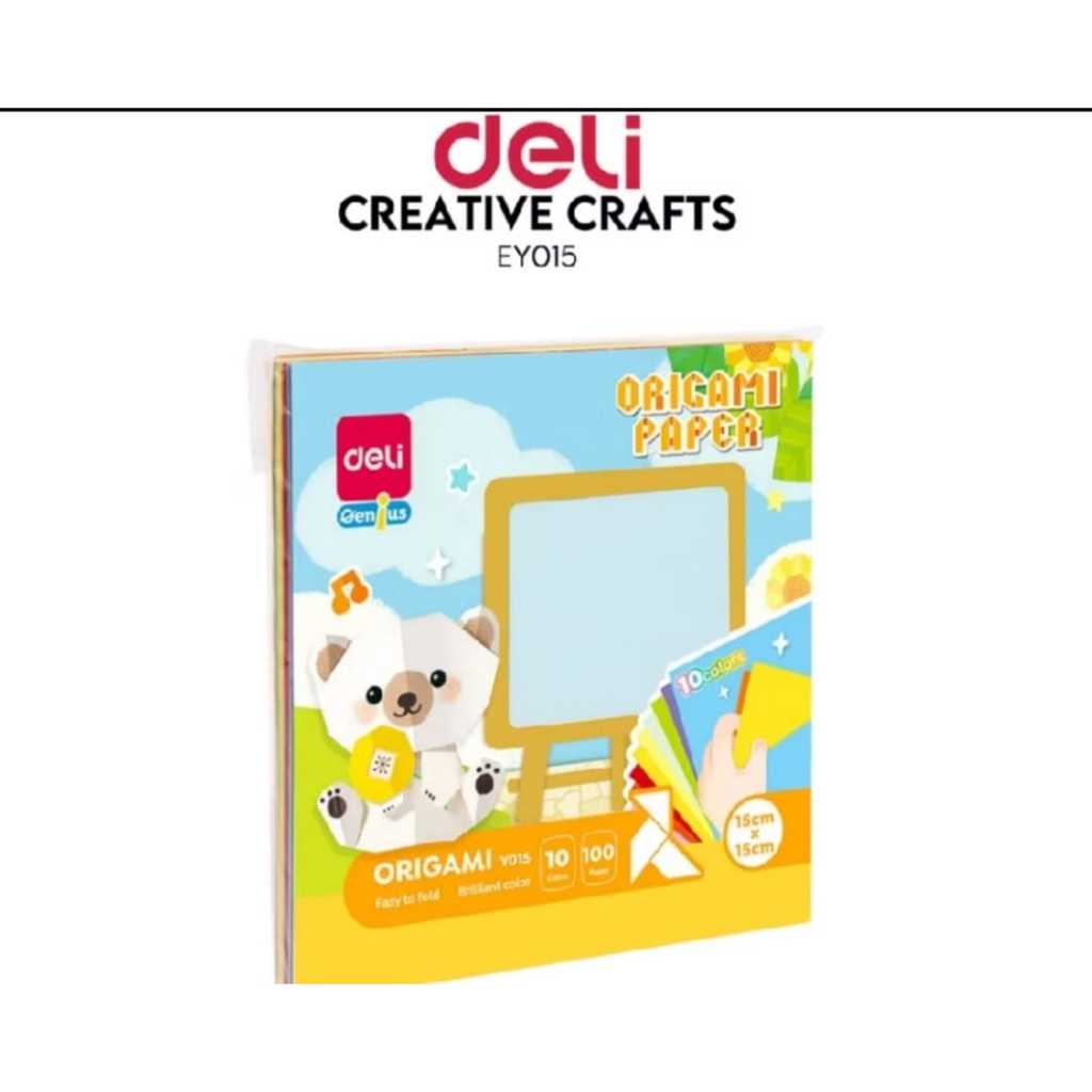 

Deli Genius Paper Craft / Origami Kertas Lipat 2 Sisi 15 cm x 15cm