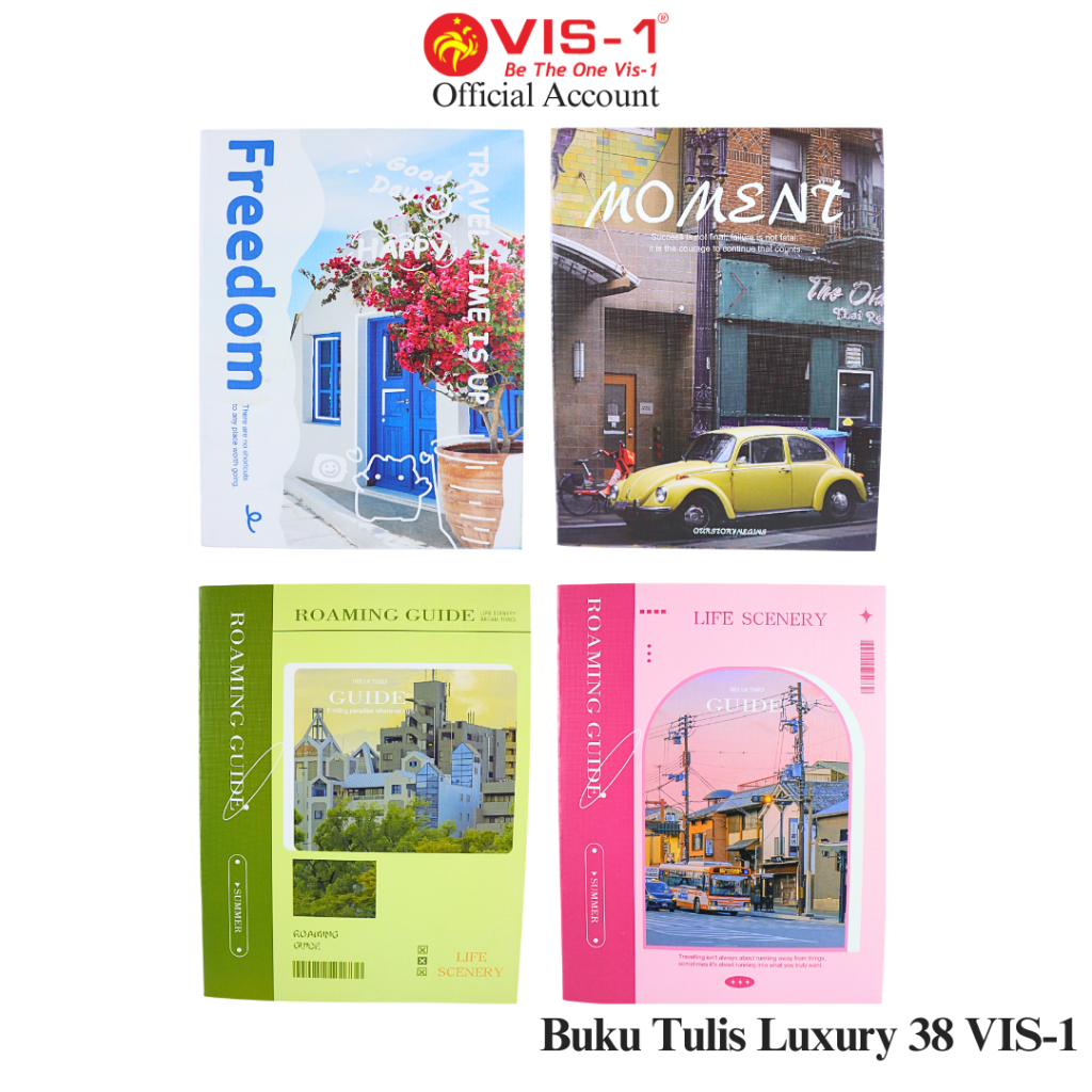 

VIS-1 - Buku Tulis Luxury 38 Bergaris / Ukuran Quarto / 1pack 10pcs