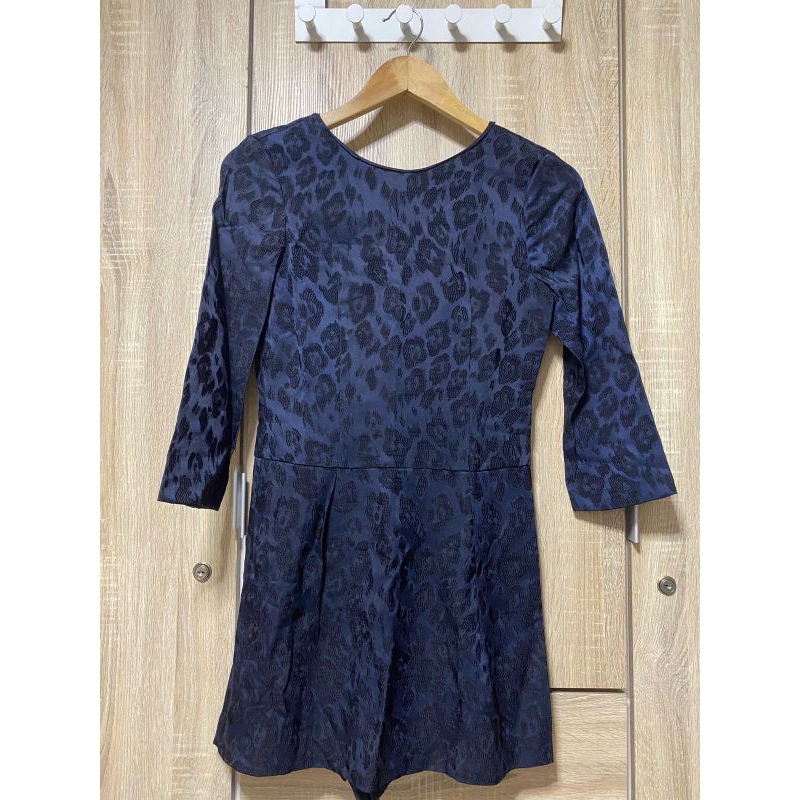 Dress Zara Blue Leopard ori pl