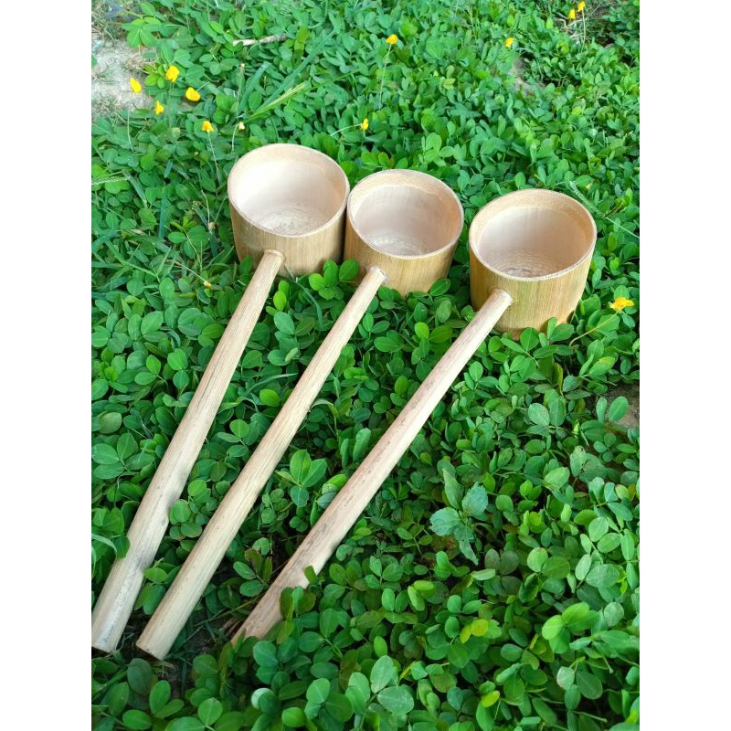 Promo 3 buah gayung air kerajinan dari bambu jumbo