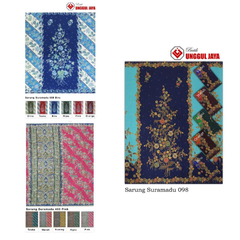 BEST SELLER Sarung Batik Wanita Unggul Jaya - Putri Jelita - Suramadu 098, 403 & 888