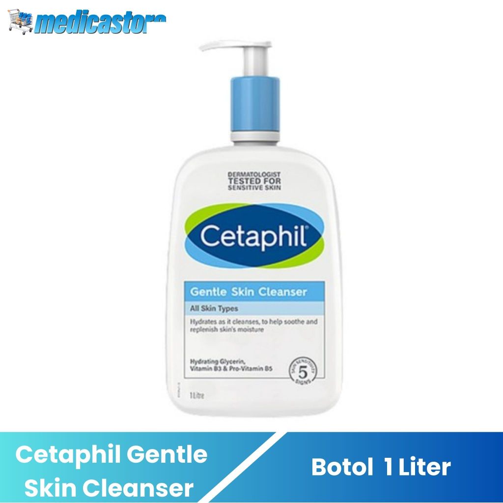 Cetaphil Gentle Skin Cleanser 1 Liter - Pembersih Wajah Kusam