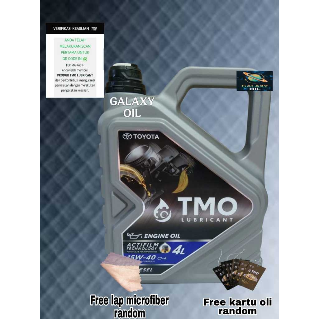 OLI TOYOTA TMO HITAM 15W-40 4L GALON SOLAR SYNTHETIC (SCAN BARCODE) ORIGINAL