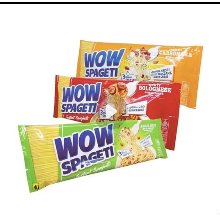 

WOW SPAGETI (INSTAN SPAGETI) SPAGETI ALA RESTO 3 MENIT JADI 88 GR