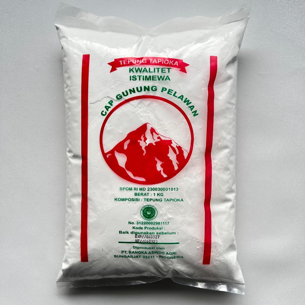 

TEPUNG TAPIOKA 1kg Cap Gunung Pelawan - TERBUAT DARI SINGKONG BERKUALITAS