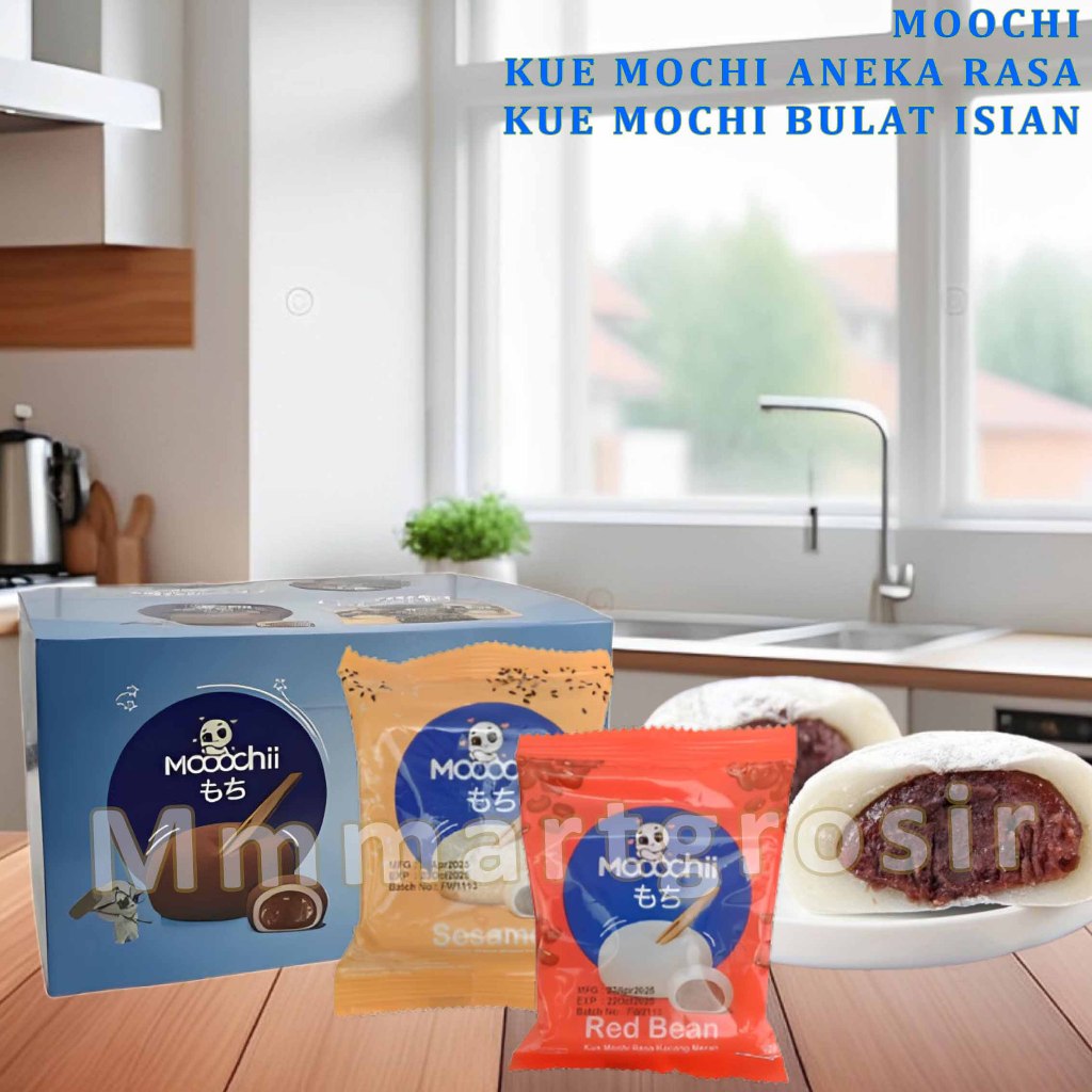 

Moochi / Kue Mochi Isian Bulat / Kue Mochi Aneka Varian Rasa / Isi 40pcs 1Box