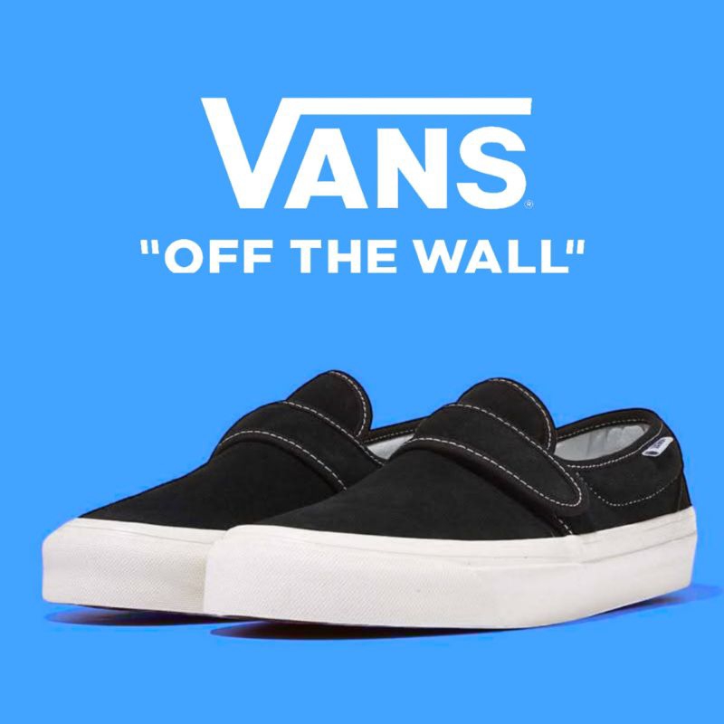 Sepatu Vans Slip On 47 DX Anaheim Factory Black/white Original100% BNIB