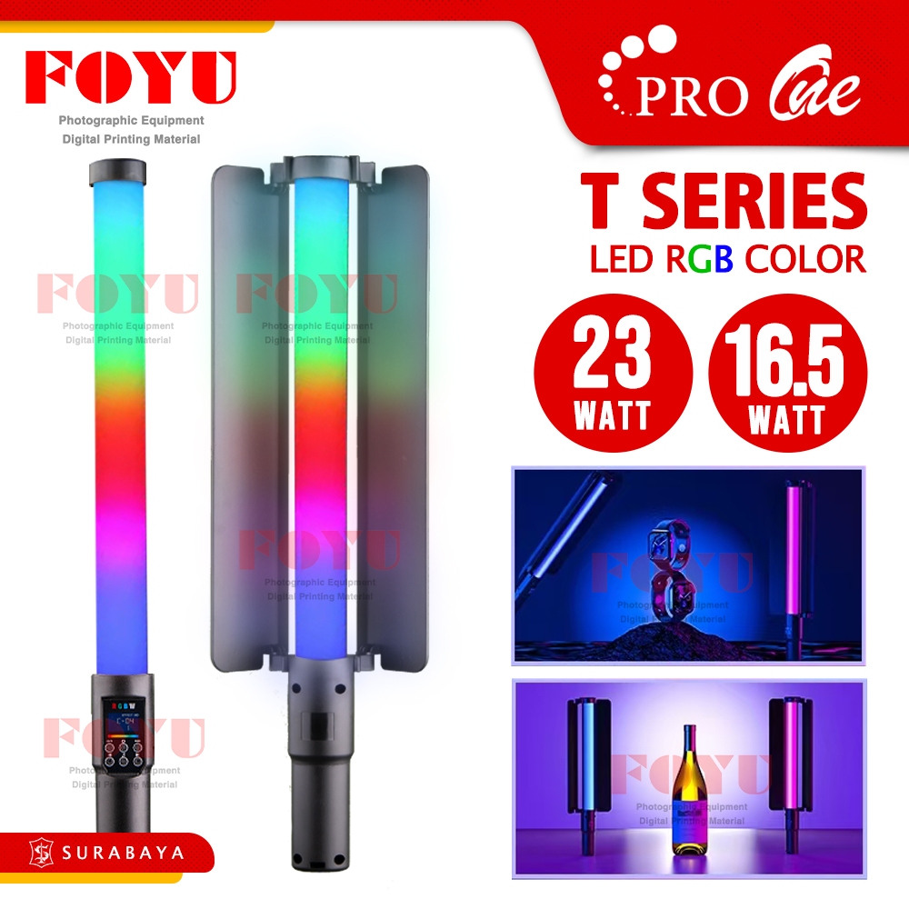 Pro One T-25CB T-15C RGB Light Stick Lampu LED Warna Rod Saber Fotografi Studio Foto Video Live