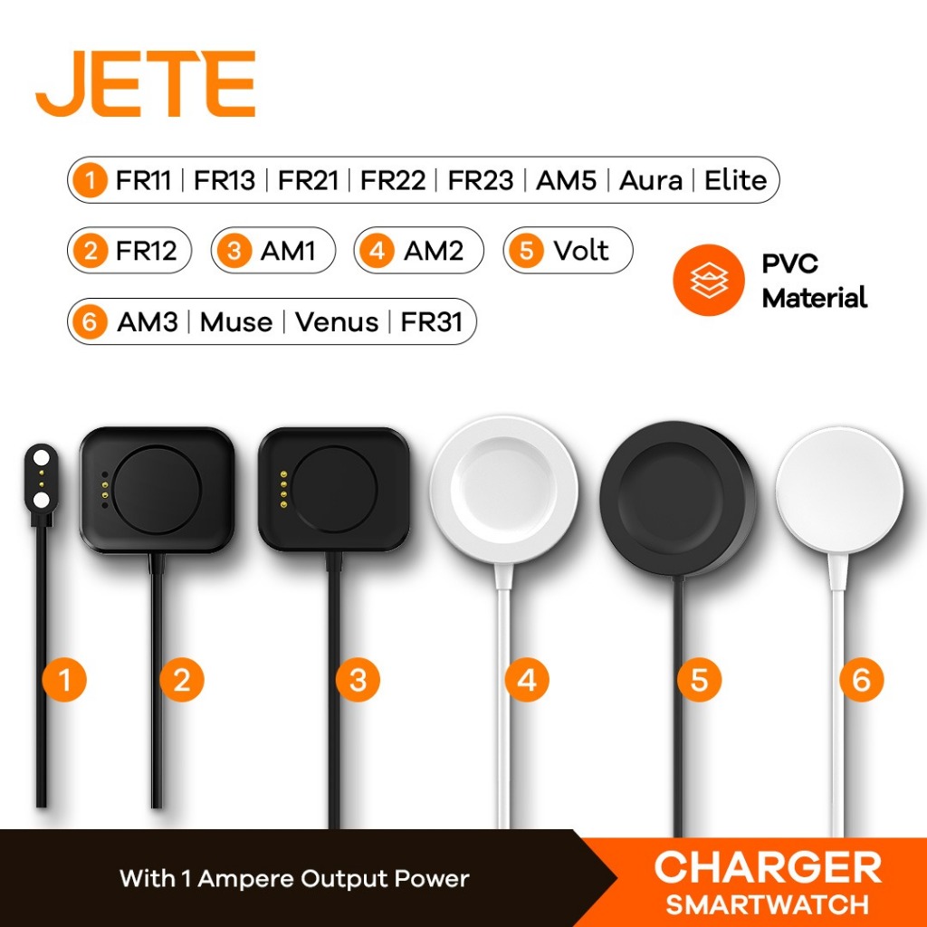 JETE Magnetic Charger Smartwatch Wireless Original