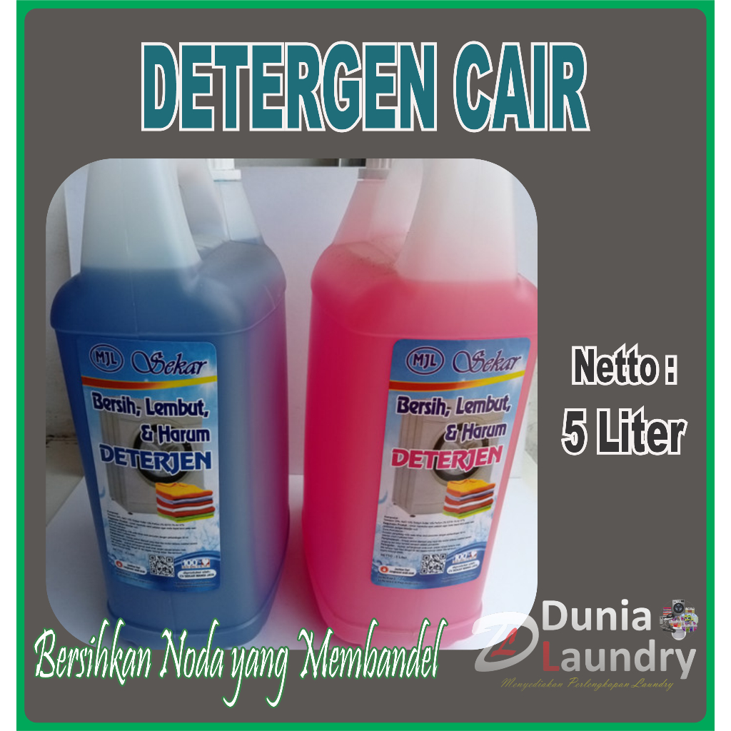 Deterjen Cair Sabun Cuci Pakaian 5 Liter MJL Sekar / Deterjen Mjl