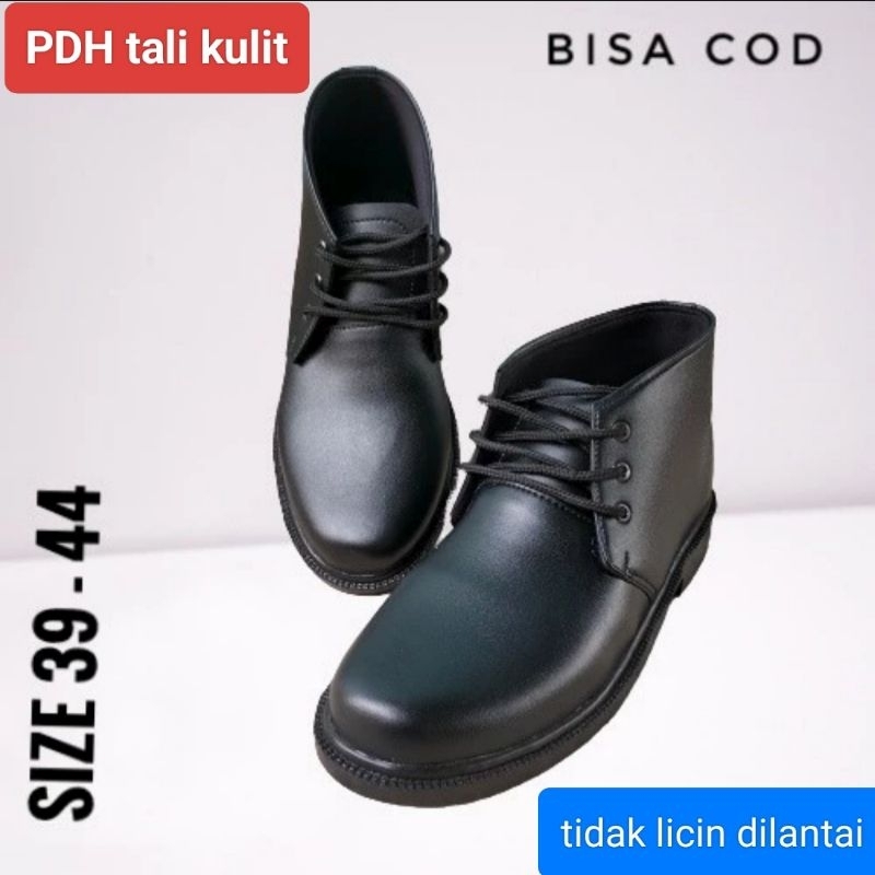 sepatu pdh putih/sepatu pdh tali kulit pria/sepatu perawat/Akper/sepatu paskib kulit pria termurah