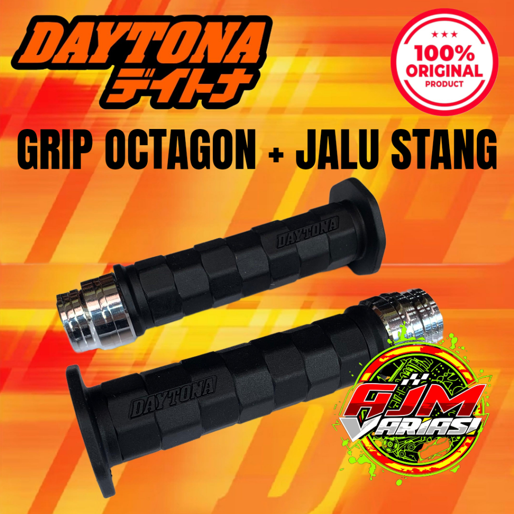 Daytona Grip Octagon + Jalu Stang Genio, Beat Deluxe, Vario 160 ABS, Vario 160 CBS, Stylo 160