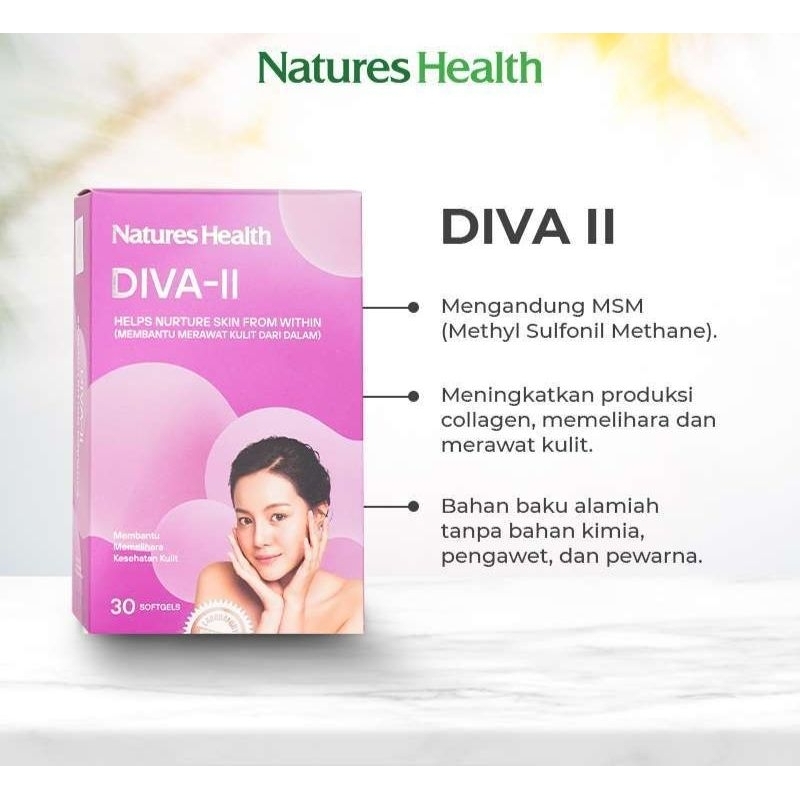 Nature’s Health Diva - II Skin Nutrition Formula - 30 softgel