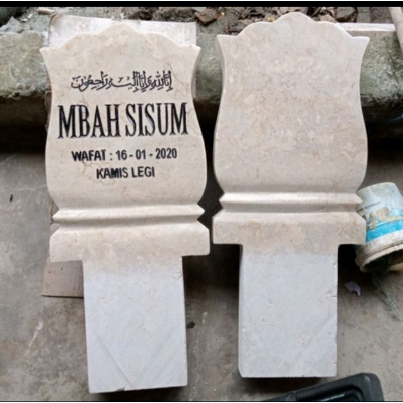 Maesan tancap batu marmer/maesan batu marmer 1 set