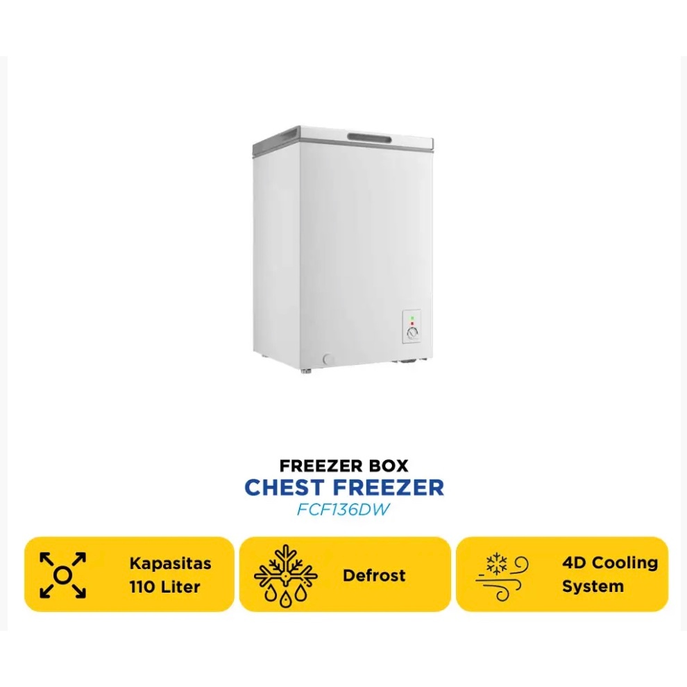 CHANGHONG FREEZER BOX CHEST FREEZER FCF136DW