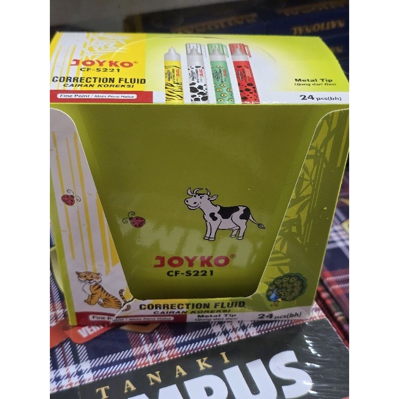 

TIPEX CAIR JOYKO MOTIF HEWAN ISI 2 LUSIN HARGA 24 PCS TIPEX CAIR JOYKO CF-S221