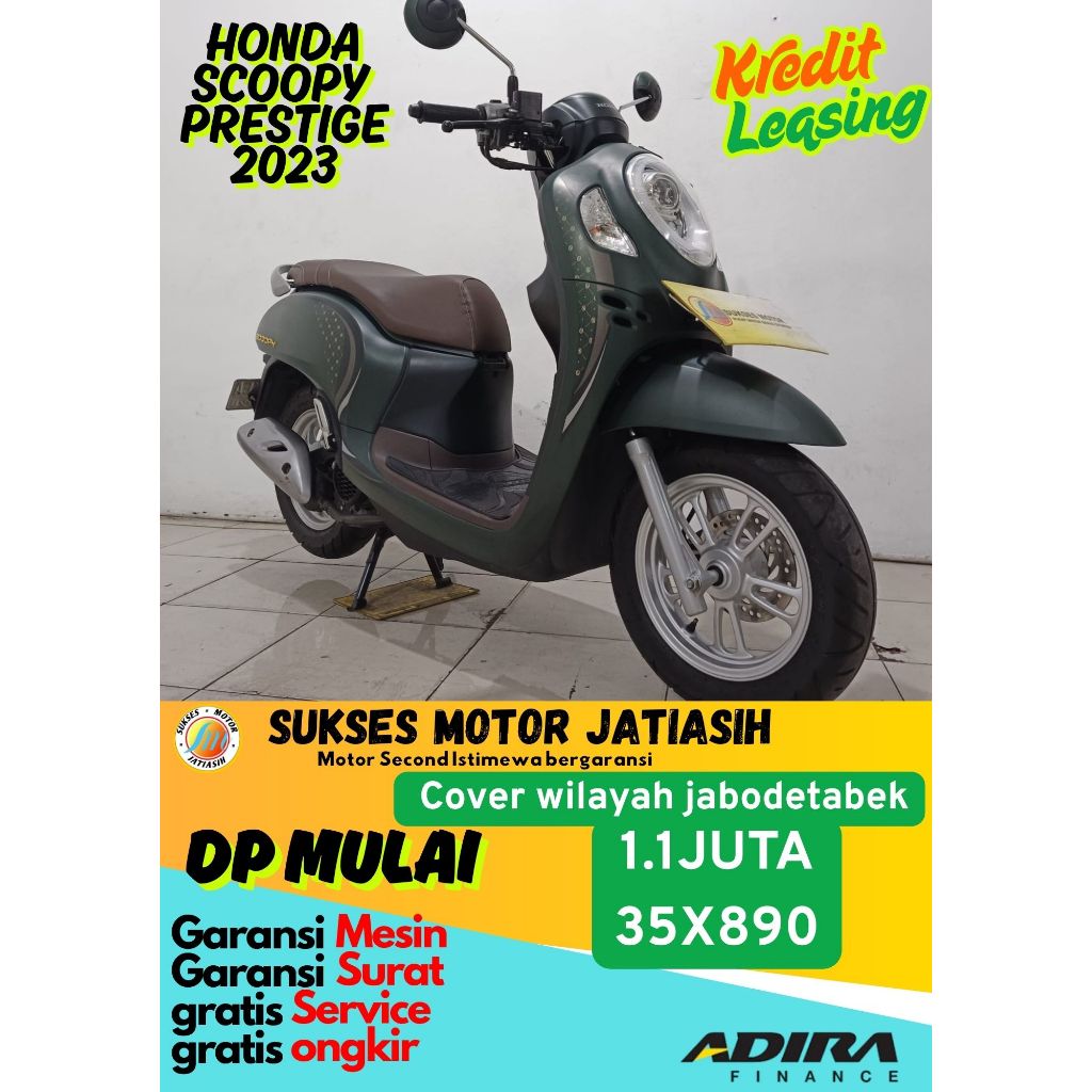 proses registrasi DP motor Scoopy prestige 2023