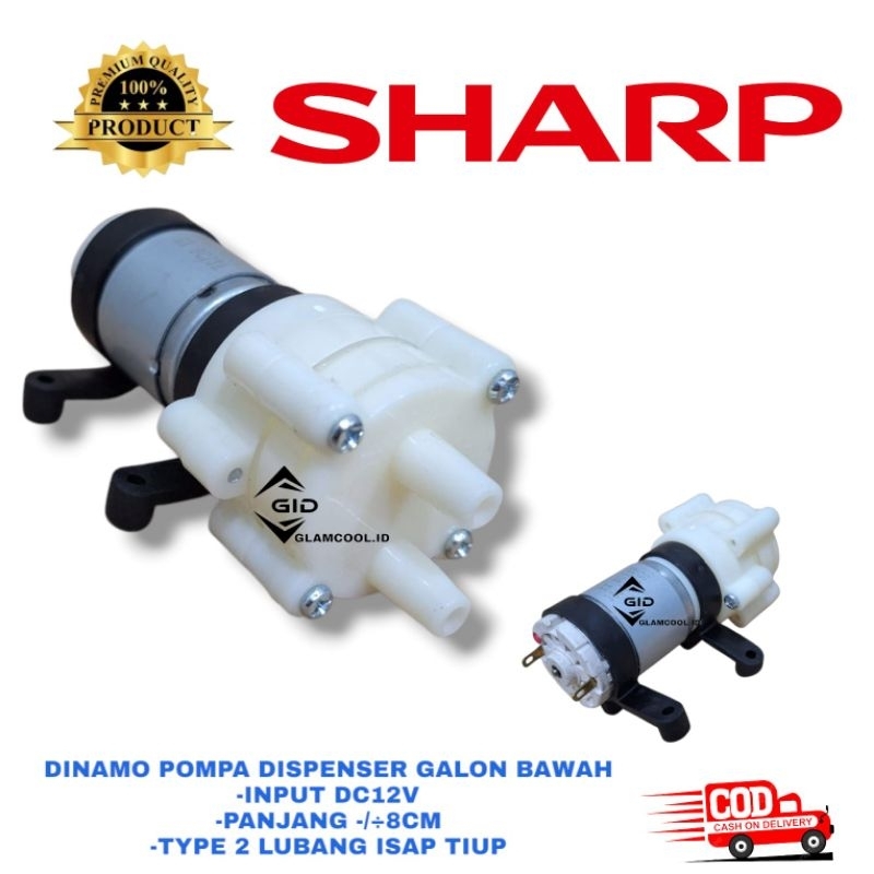 POMPA DISPENSER GALON BAWAH DISPENSER SHARP | DINAMO POMPA AIR DISPENSER SHARP