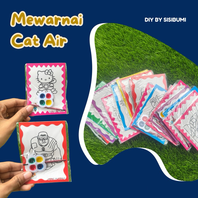 

Bisa COD! DIY Mewarnai Cat Air Anak | Gambar Lucu + Cat Mini | Aktivitas Kreatif & Edukatif