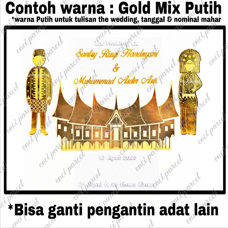 kode 248 set dekorasi rumah adat gadang pengantin tanpa wajah padang the wedding nama tanggal nomina