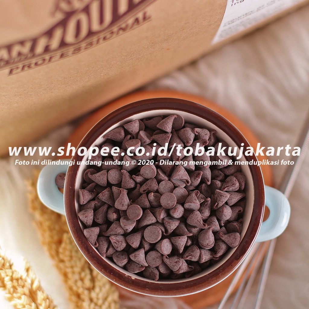 

Van Houten - Chocolate Chips 100gr 37,8% Couverture Choco Chip Cokelat Chocochips Enak Topping Baking