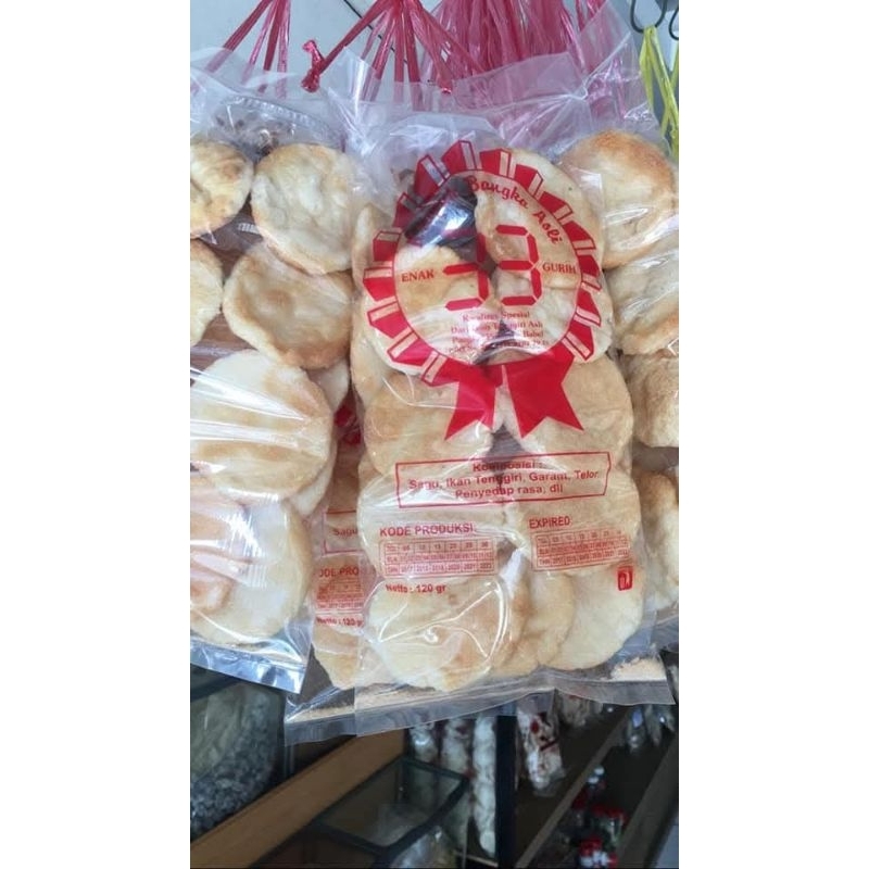 

Snack Cemilan Kerupuk Kemplang Bakar Tenggiri ASLI Bangka