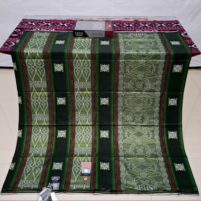 Sarung BHS Excellent JGH JGF JGA CCA Silver Premium Mercerized Full Songket Timbul (COD)