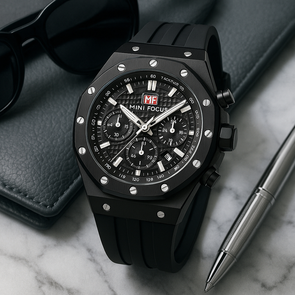 Jam Tangan Pria Mini Focus Chronograph Star Trek MF Original Tahan Air